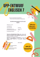 Vorschau - Stundenentwürfe - 1,0 Unterrichtsentwurf UPP Englisch 7 (Gym/Ge) – Speaking, dialogisches Sprechen, Interview – Let's talk about sports! - Deckblatt