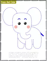 Aperçu - Matériel pour travaux manuels / dessin - Trace & Color Animal Activities for Toddlers & Preschoolers - Page 1