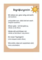 Vorschau - Merkblätter - Guten-Morgen-Reime. Begrüßungsreime mit Bewegung. Verabschiedung - Seite 2