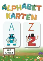 Vorschau - Fördermaterial/Inklusion - Alphabetkarten A bis Z ab 3 Jahren – 2 Karten je Buchstabe | Charakter und Anlautbild | Kita, Vorschule - Deckblatt