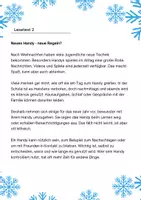 Vorschau - Arbeitsblätter - Lesetexte Deutsch Klasse 5/6 Thema "Januar" - Seite 1