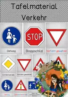 Vorschau - Poster - Verkehrszeichen / Verkehr - Tafelmaterial differenziert - Deckblatt