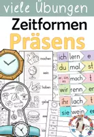 Vorschau - Unterrichtsreihen - Präsens - Einführung der Zeitform - Verben in der Personalform - Deckblatt