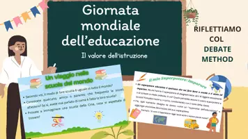 anteprima - Materiale interattivo - Giornata mondiale dell'educazione: debate method - Pagina di copertina