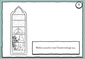 Vorschau - Mal- und Bastelvorlagen - Mittelalterliche Fenster: Anleitung & Präsentation - Seite 2