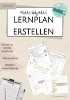 Vorschau - Arbeitsblätter - Lernplan erstellen – strukturiert lernen statt aufschieben - Deckblatt
