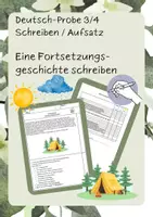 Vorschau - Arbeitsblätter - Deutsch - Aufsatzproben - Bundle (Kl. 3/4) - Deckblatt