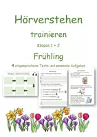 Vorschau - Unterrichtsreihen - Hörverstehen trainieren - Frühling Klasse 1 und 2 - Deckblatt