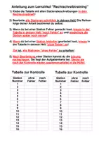 Vorschau - Stundenentwürfe - Deutsch-Rechtschreibübungen - Seite 1