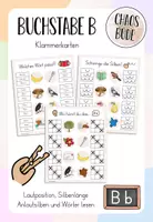 Vorschau - Spiele - Buchstabeneinführung B - Klammerkarten - Deckblatt