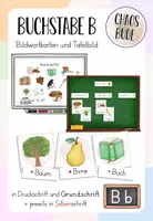 Vorschau - Präsentationen/Tafelbilder - Buchstabeneinführung B b - Bildwortkarten und Tafelbilder - Deckblatt