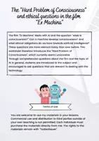 Vorschau - Arbeitsblätter - The "Hard Problem of Consciousness" in the film "Ex Machina" - Deckblatt