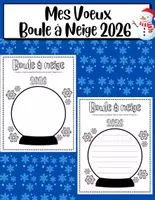 Aperçu - Affichage - Boule à Neige - Mes Vœux pour la Nouvelle Année 2026 - Page de couverture