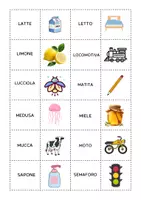 anteprima - Flashcard - memory parole che iniziano con le sillabe della L, M, S - Pagina di copertina