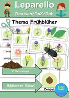 Vorschau - Unterrichtsreihen - Materialpaket - Erstleser - Frühblüher - DaZ/DaF / Deutsch / Sachunterricht - Seite 1
