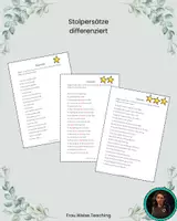 Vorschau - Arbeitsblätter - Stolpersätze - genaues Lesen (3fach differenziert) - Deckblatt