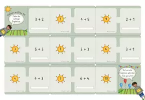 Vorschau - Stationenlernen - 7x Domino Addition im Zahlenraum bis 20, differenziert, mit Selbstkontrolle - Seite 3