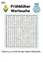 Vorschau - Spiele - Wortsuchspiel/Wortsuche/Suchsel Frühblüher (Grundschule) - 4 Varianten - Seite 2