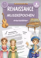 Vorschau - Unterrichtsreihen - Musikepochen RENAISSANCE Musik Arbeitsblätter - Deckblatt