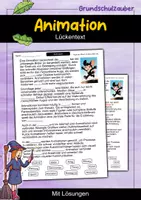 Vorschau - Arbeitsblätter - Animation – Materialpaket | Wissenskartei, Lückentext & Quizkarten - Seite 1