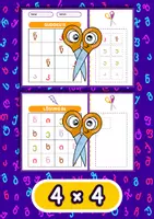 Vorschau - Spiele - Georgisches Alphabet – Bild-Sudoku zum Ausschneiden & Einkleben - Seite 1