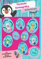 Vorschau - Bildkarten - Tierische Feriengrüße – Osterferien - Deckblatt