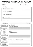 Vista previa - Hojas de trabajo - Preparo y escribo mi cuento (escritura creativa) - página 1