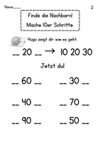 Vorschau - Arbeitsblätter - Finde die Nachbarn! 10er Schritte ZR100 - Seite 2