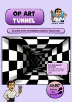 Vorschau - Stundenentwürfe - Kunstprojekt „Op-Art Tunnel“ – Optische Täuschung mit Linien und Perspektive - Deckblatt