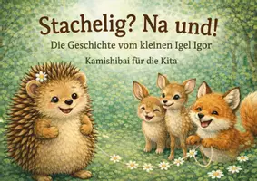 Vorschau - Bildkarten - Stachelig? Na und! – Kamishibai für die Kita
Eine Bilderbuchgeschichte über Anderssein, Mut & Freundschaft - Deckblatt