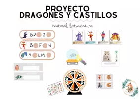 Vista previa - Unidades / Secuencias / Situaciones de Aprendizaje - Proyecto dragones y castillos. Material manipulativo. - página 1