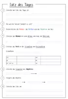 Vorschau - Arbeitsblätter - Satz des Tages - Seite 1