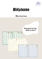 Vorschau - Anderer Materialtyp - Blitzlesen: Wortarten - Deckblatt