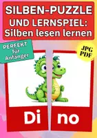 Vorschau - Arbeitsblätter - Silbenkarten Lesen lernen – Zweisilbige Bildkarten zum Legen erster Wörter | Vorschule & 1. Klasse - Deckblatt