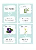 Vorschau - Spiele - Ich habe - Wer hat? Lesespiel für die Grundschule (Frühblüher) - Seite 1