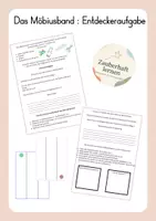 Vorschau - Arbeitsblätter - Möbiusband Entdeckeraufgabe, Kopiervorlage und Lösungsvorschläge - Seite 1