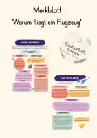 Vorschau - Merkblätter - Merkblatt : Warum fliegen Flugzeuge? Sachunterricht 3./4.Klasse - Seite 1
