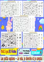 Aperçu - Feuilles d'exercices - Les petits espions – Je vois, je cherche et je compte! - Page de couverture