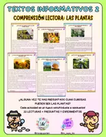 Vista previa - Unidades / Secuencias / Situaciones de Aprendizaje - Curiosidades de Plantas (22 Textos Informativos) - Portada