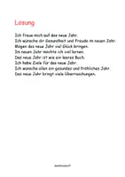 Vorschau - Arbeitsblätter - 🍀Neujahrsätze | Übungsblatt Groß- und Kleinschreibung | Deutsch | DaZ | DaF | 2. und 3. Klasse| mit Lösung | Grammatik | Satzanfang - Seite 2