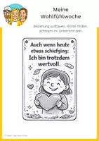 Vorschau - Arbeitsblätter - Meine Wohlfühl-Woche - das etwas andere Classroom-Management - Deckblatt