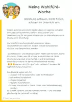 Vorschau - Arbeitsblätter - Meine Wohlfühl-Woche - das etwas andere Classroom-Management - Seite 1