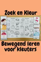 Voorbeeld - Zoek en Kleur | bewegend leren kleuters seizoenen - Voorblad