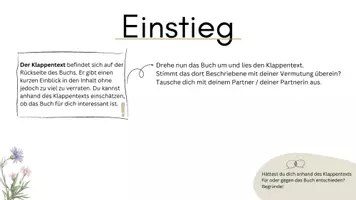 Vorschau - Arbeitsblätter - Für immer Alaska - Lektürephase und der erste Leseeindruck
Präsentation und Arbeitsblatt - Seite 1