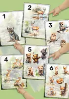 Vorschau - Spiele - Zahlen 1–10 lernen mit Waldtieren | Zählkarten für Kindergarten & Vorschule - Seite 2