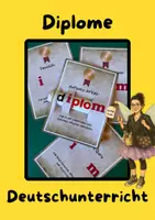 Vorschau - Mal- und Bastelvorlagen - Diplom Deutsch Zeugnis - Deckblatt