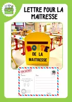 Aperçu - Outils du professeur - Outil lettre pour la maitresse - Page de couverture