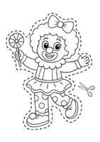 Vorschau - Mal- und Bastelvorlagen - 🎪 Fensterbilder Clowns – 14 Motive in 2 Größen | Fasching - Seite 3