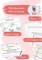 Vorschau - Arbeitsblätter - Füllerführerschein - Deckblatt