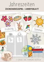Vorschau - Arbeitsblätter - Jahreszeiten - Materialpaket - Seite 1